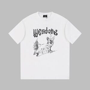We11done Little Monster Print White Short Sleeve